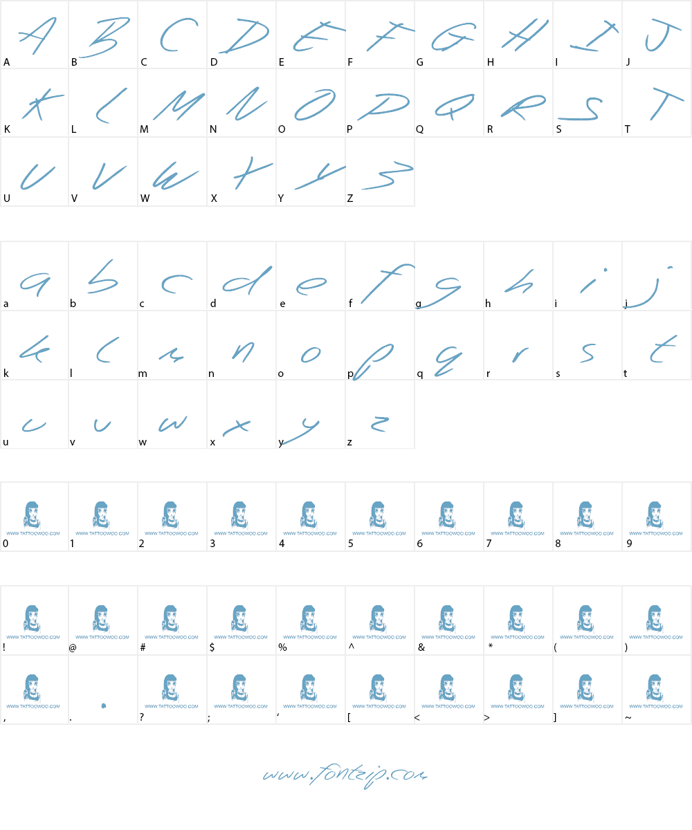 Beep Beep Font Character